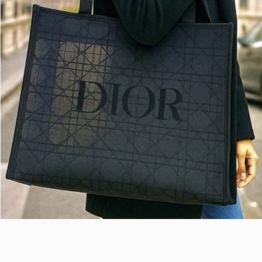 Dior VIP Black Mesh Tote